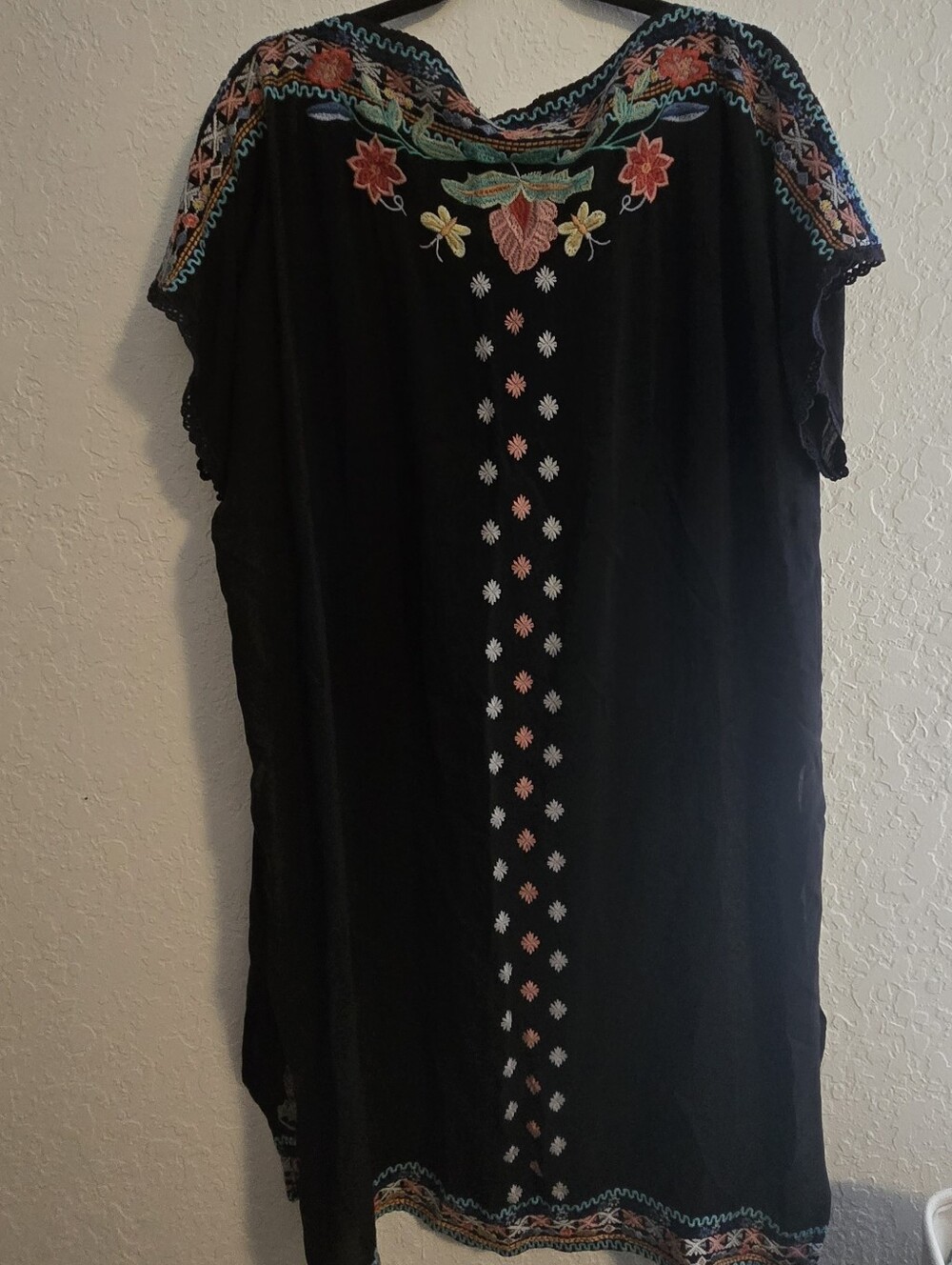 Johnny Was Embroidered Peacock Tunic Top | XL | Boho Festival Cottagecore - Picture 5 of 5